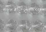 CNC89 15.5 inches 8mm faceted round natural white crystal beads