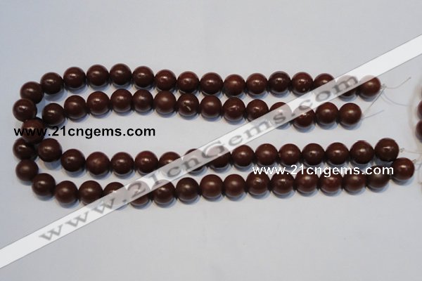 CNE08 15.5 inches 6mm round red stone needle beads wholesale