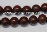 CNE12 15.5 inches 14mm round red stone needle beads wholesale