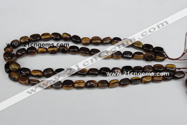 CNG01 15.5 inches 9*12mm nuggets yellow tiger eye gemstone beads