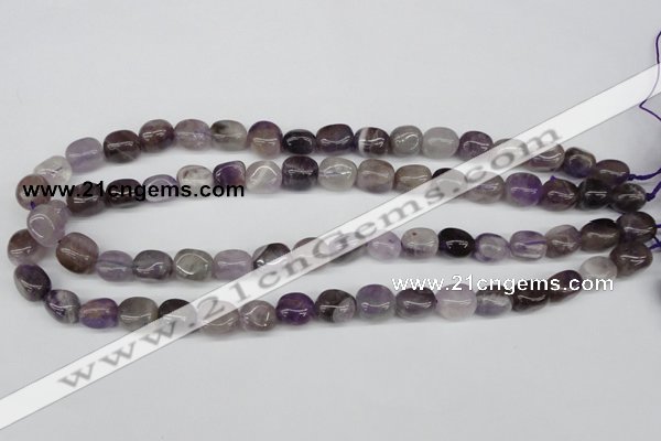 CNG04 15.5 inches 9*12mm nuggets amethyst gemstone beads