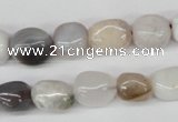 CNG10 15.5 inches 9*12mm nuggets botswana agate gemstone beads