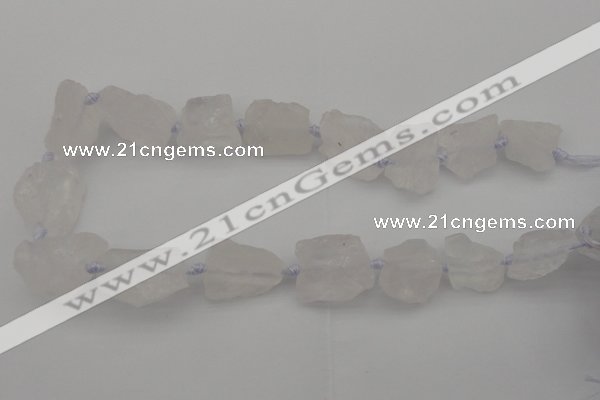 CNG1003 15.5 inches 15*25mm - 25*30mm nuggets white crystal beads