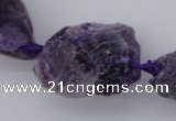 CNG1006 15.5 inches 15*25mm - 25*30mm nuggets dogtooth amethyst beads