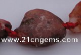 CNG1010 15.5 inches 15*25mm - 25*30mm nuggets red agate beads