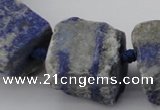 CNG1012 15.5 inches 15*25mm - 25*30mm nuggets lapis lazuli beads