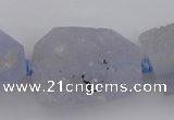 CNG1018 15.5 inches 18*25mm - 25*35mm nuggets blue chalcedony beads