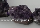 CNG1019 15.5 inches 20*25mm - 25*35mm nuggets amethyst gemstone beads