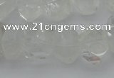 CNG1021 15.5 inches 10*14mm - 15*20mm faceted nuggets white crystal beads