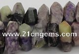 CNG1029 15.5 inches 10*14mm - 15*20mm faceted nuggets charoite beads