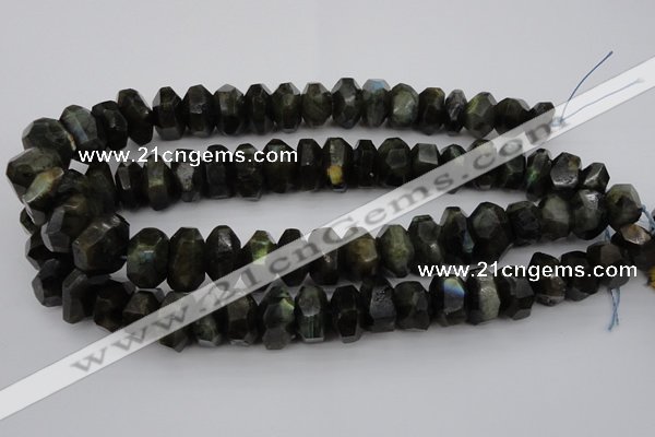 CNG1035 15.5 inches 12*16mm - 15*22mm faceted nuggets labradorite beads