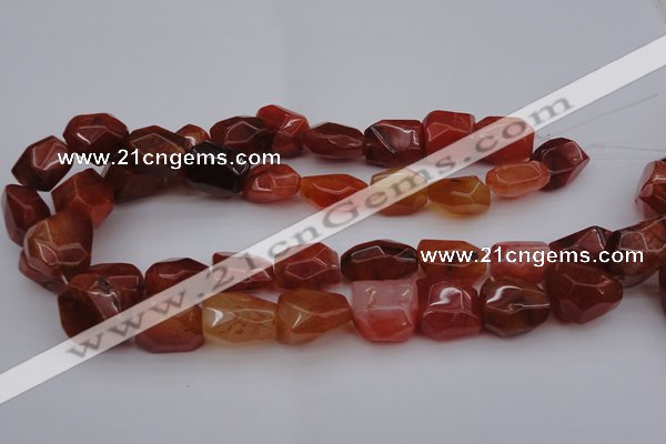 CNG1040 15.5 inches 13*18mm - 15*20mm faceted nuggets carnelian beads