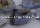 CNG1042 15.5 inches 15*20mm - 30*40mm nuggets blue lace agate beads