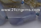 CNG1043 15.5 inches 18*25mm - 30*40mm nuggets blue lace agate beads