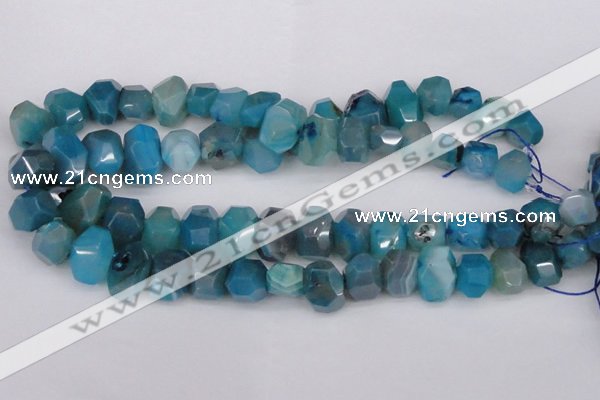 CNG1078 15.5 inches 10*14mm - 15*20mm faceted nuggets agate beads