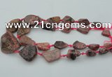 CNG1110 15.5 inches 10*15mm - 25*35mm nuggets rhodochrosite beads