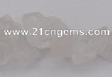 CNG1115 15.5 inches 8*12mm - 13*18mm nuggets white crystal beads