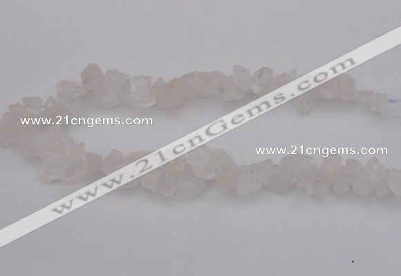 CNG1115 15.5 inches 8*12mm - 13*18mm nuggets white crystal beads