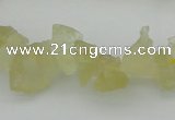 CNG1116 15.5 inches 8*12mm - 13*18mm nuggets lemon quartz beads