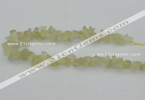 CNG1116 15.5 inches 8*12mm - 13*18mm nuggets lemon quartz beads