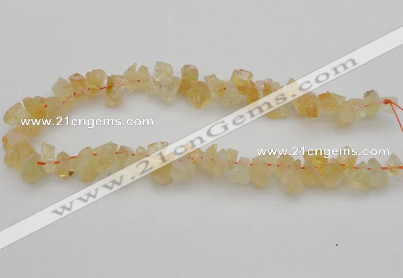 CNG1118 15.5 inches 8*12mm - 13*18mm nuggets citrine gemstone beads