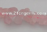 CNG1119 15.5 inches 8*12mm - 13*18mm nuggets rose quartz beads