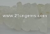 CNG1128 15.5 inches 8*12mm - 13*18mm nuggets white crystal beads