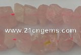 CNG1132 15.5 inches 8*12mm - 13*18mm nuggets rose quartz beads