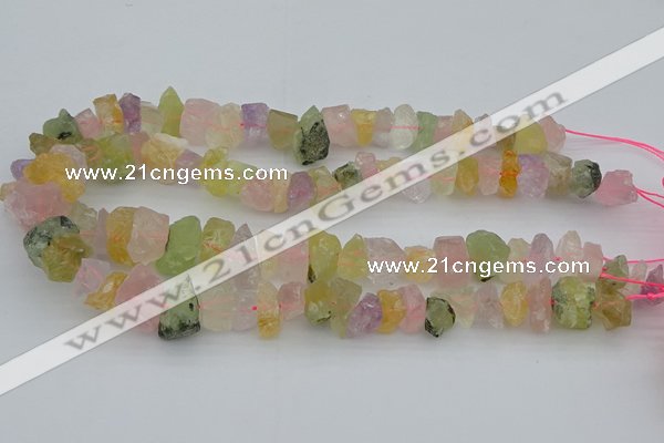 CNG1139 15.5 inches 8*12mm - 13*18mm nuggets mixed quartz beads