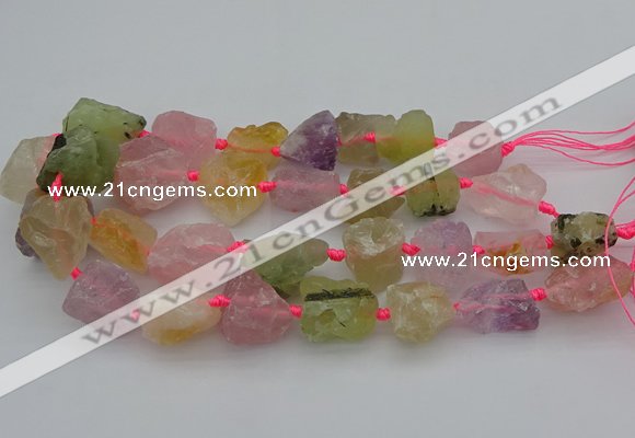 CNG1167 15.5 inches 15*25mm - 25*30mm nuggets mixed quartz beads