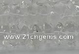 CNG1175 15.5 inches 6*14mm - 8*14mm nuggets white crystal beads
