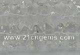 CNG1175 15.5 inches 6*14mm - 8*14mm nuggets white crystal beads