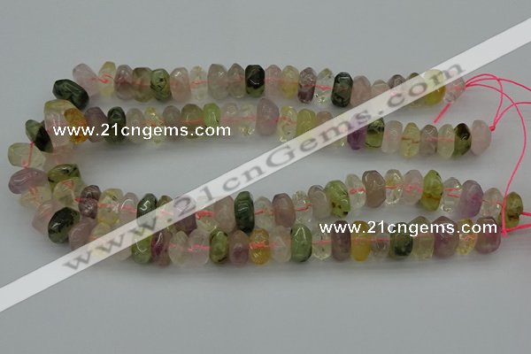 CNG1182 15.5 inches 6*14mm - 8*14mm nuggets mixed quartz beads