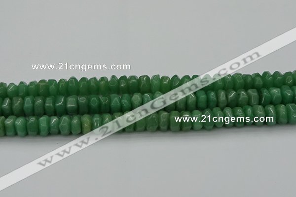 CNG1184 15.5 inches 6*14mm - 8*14mm nuggets green aventurine beads