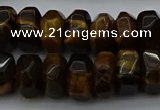 CNG1185 15.5 inches 6*14mm - 8*14mm nuggets yellow tiger eye beads