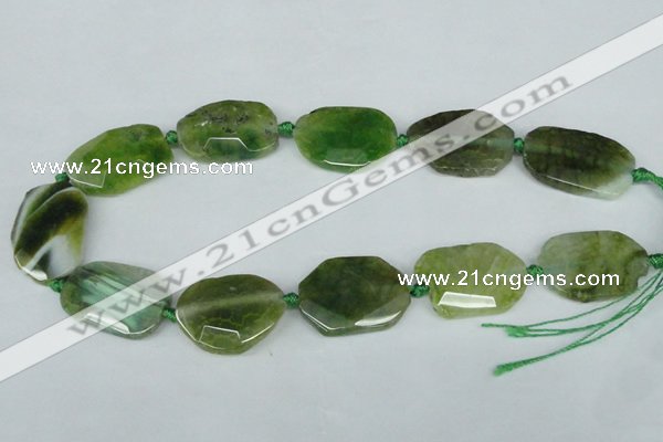 CNG1203 15.5 inches 20*30mm - 25*35mm freeform agate beads