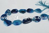 CNG1205 15.5 inches 20*30mm - 30*40mm freeform agate beads