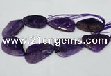 CNG1210 15.5 inches 30*45mm - 35*50mm freeform agate beads