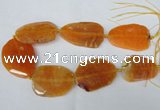 CNG1211 15.5 inches 35*45mm - 45*55mm freeform agate beads