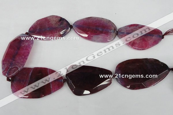 CNG1212 15.5 inches 30*45mm - 40*50mm freeform agate beads