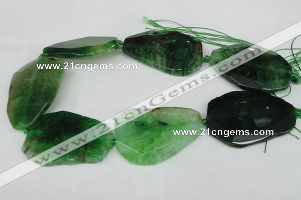 CNG1215 15.5 inches 35*40mm - 40*55mm freeform agate beads