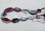 CNG1217 15.5 inches 20*30mm - 30*40mm freeform agate beads