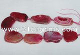 CNG1218 15.5 inches 25*35mm - 35*45mm freeform agate beads