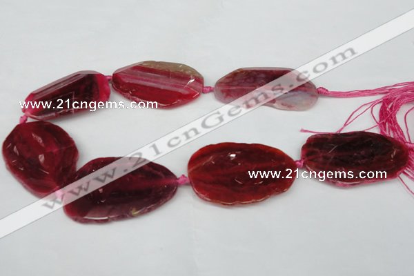 CNG1220 15.5 inches 30*45mm - 40*55mm freeform agate beads