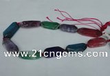 CNG1225 15.5 inches 18*30mm - 20*45mm freeform agate beads