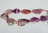 CNG1230 15.5 inches 25*35mm - 30*50mm freeform agate beads