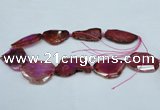 CNG1231 15.5 inches 25*35mm - 35*45mm freeform agate beads