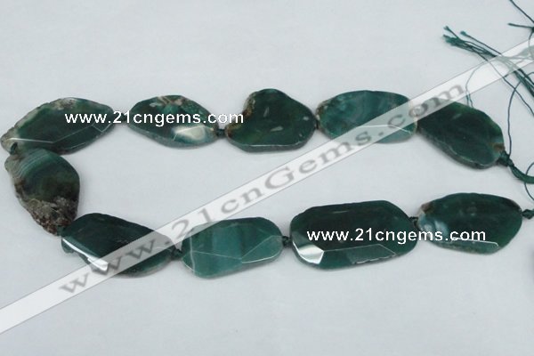 CNG1233 15.5 inches 20*35mm - 35*45mm freeform agate beads