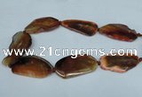 CNG1235 15.5 inches 25*40mm - 30*55mm freeform agate beads