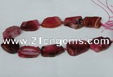 CNG1239 15.5 inches 25*35mm - 30*45mm freeform agate beads